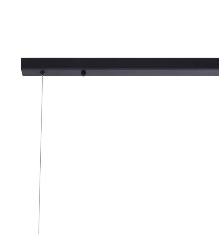 Marshall Linear Pendant 9 x G9 Satin Black Iridescent Plated Glass-7