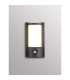 Selkirk Rectangular Curve Wall Lamp PIR Sensor 1 x 6W LED 3000K 400lm IP54 Matt Black/Opal -14