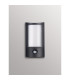 Selkirk Rectangular Curve Wall Lamp PIR Sensor 1 x 6W LED 3000K 400lm IP54 Matt Black/Opal -15