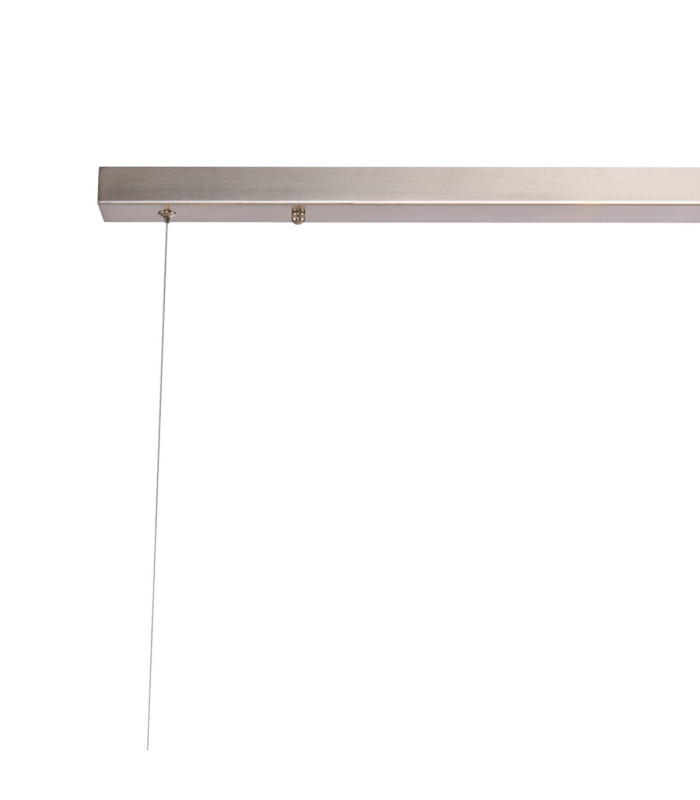 Marshall Linear Pendant 9 x G9 Satin Nickel Iridescent Plated Glass-7
