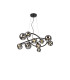 Marshall 90cm Twisted Pendant 12 x G9 Satin Black Chrome Plated Glass-1