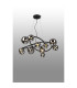 Marshall 90cm Twisted Pendant 12 x G9 Satin Black Chrome Plated Glass-3