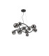 Marshall 90cm Twisted Pendant 12 x G9 Satin Black Chrome Plated Glass-4