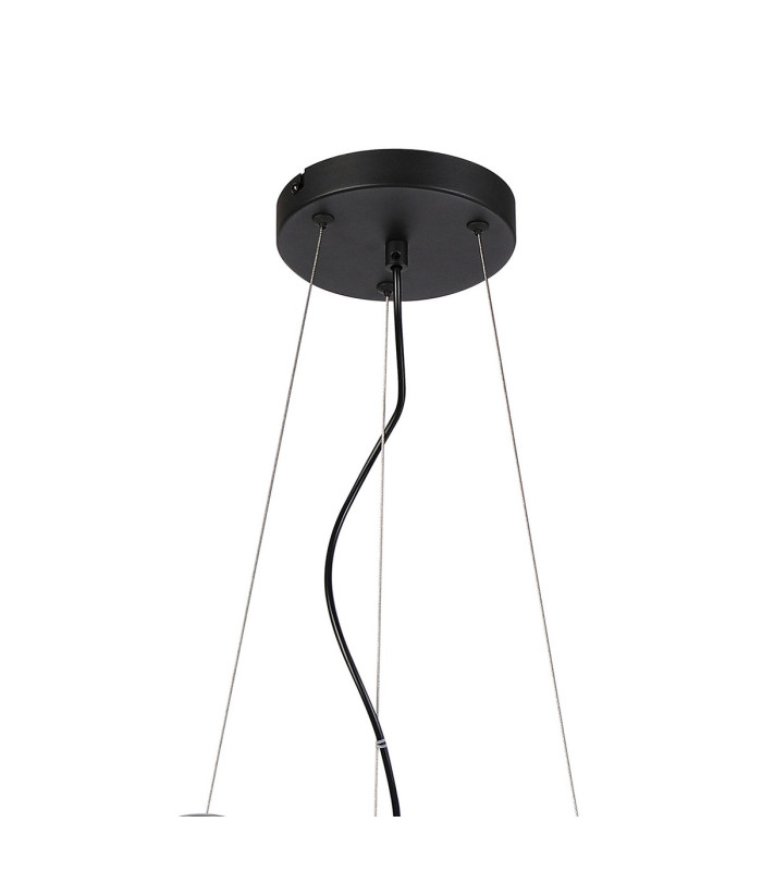 Marshall 90cm Twisted Pendant 12 x G9 Satin Black Chrome Plated Glass-5