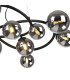 Marshall 90cm Twisted Pendant 12 x G9 Satin Black Chrome Plated Glass-7