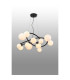 Marshall 90cm Twisted Pendant 12 x G9 Satin Black Opal Glass-3