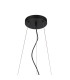 Marshall 90cm Twisted Pendant 12 x G9 Satin Black Iridescent Plated Glass-5