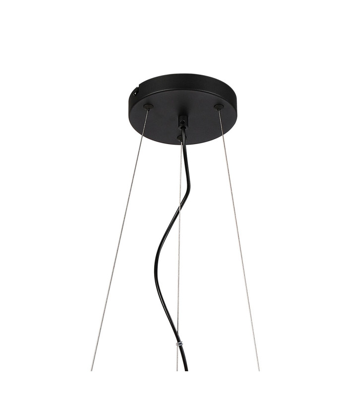 Marshall 90cm Twisted Pendant 12 x G9 Satin Black Opal Glass-5