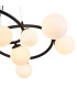 Marshall 90cm Twisted Pendant 12 x G9 Satin Black Opal Glass-7