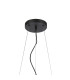 Marshall 90cm Twisted Pendant 12 x G9 Satin Black Smoke Plated Glass-5