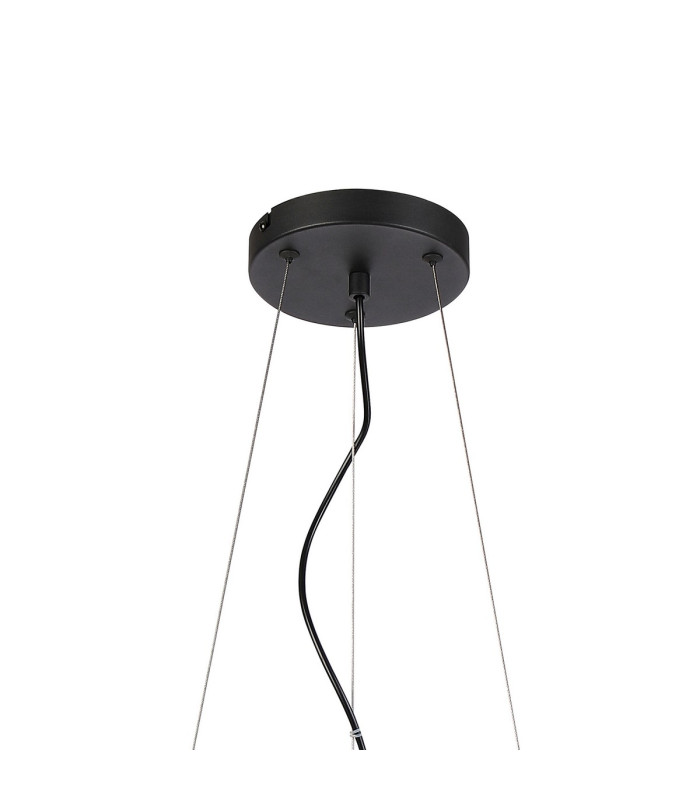 Marshall 90cm Twisted Pendant 12 x G9 Satin Black Smoke Plated Glass-5