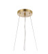 Marshall 90cm Twisted Pendant 12 x G9 Satin Gold Amber Plated Glass-5