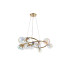 Marshall 90cm Twisted Pendant 12 x G9 Satin Gold Iridescent Plated Glass-4