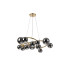 Marshall 90cm Twisted Pendant 12 x G9 Satin Gold Chrome Plated Glass-4
