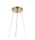 Marshall 90cm Twisted Pendant 12 x G9 Satin Gold Iridescent Plated Glass-5