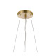 Marshall 90cm Twisted Pendant 12 x G9 Satin Gold Chrome Plated Glass-5