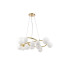 Marshall 90cm Twisted Pendant 12 x G9 Satin Gold Opal Glass-4