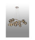 Marshall 90cm Twisted Pendant 12 x G9 Satin Nickel Chrome Plated Glass-3