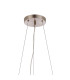Marshall 90cm Twisted Pendant 12 x G9 Satin Nickel Amber Plated Glass-5