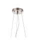 Marshall 90cm Twisted Pendant 12 x G9 Satin Nickel Chrome Plated Glass-5