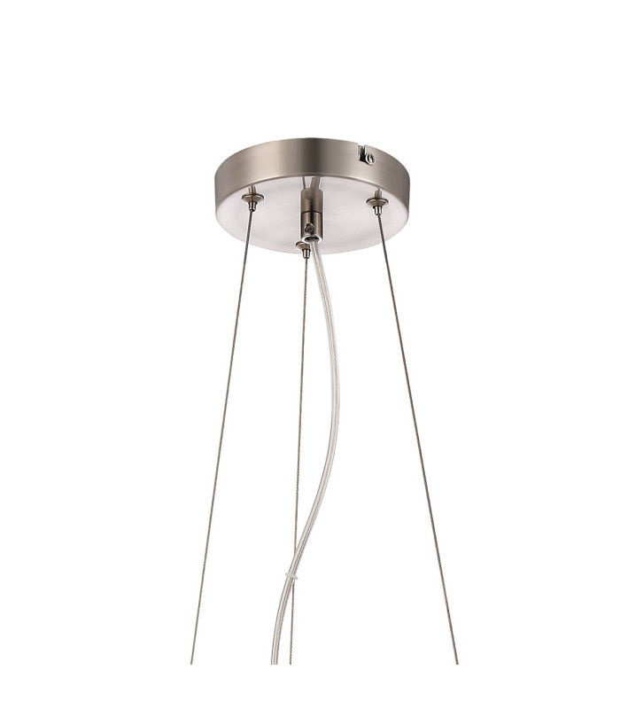 Marshall 90cm Twisted Pendant 12 x G9 Satin Nickel Chrome Plated Glass-5