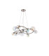 Marshall 90cm Twisted Pendant 12 x G9 Satin Nickel Iridescent Plated Glass-4