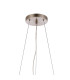 Marshall 90cm Twisted Pendant 12 x G9 Satin Nickel Iridescent Plated Glass-5