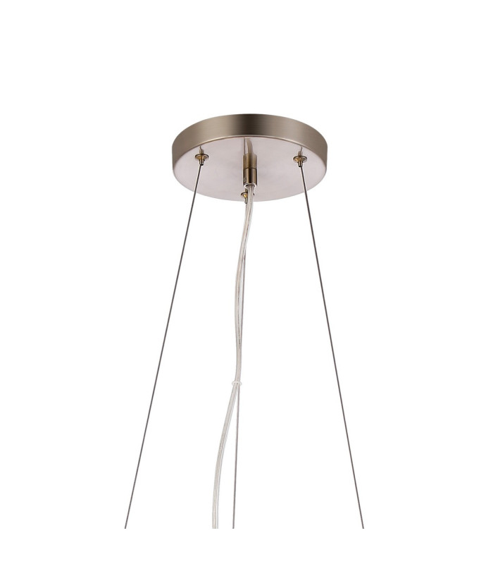 Marshall 90cm Twisted Pendant 12 x G9 Satin Nickel Opal Glass-5