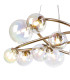Marshall 90cm Twisted Pendant 12 x G9 Satin Nickel Iridescent Plated Glass-6