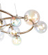 Marshall 90cm Twisted Pendant 12 x G9 Satin Nickel Iridescent Plated Glass-7