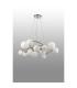 Marshall 90cm Twisted Pendant 12 x G9 Satin Nickel Opal Glass-8