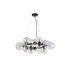 Marshall 70cm Circular Pendant 16 x G9 Satin Black Iridescent Plated Glass-4