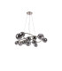 Marshall 90cm Twisted Pendant 12 x G9 Satin Nickel Smoke Plated Glass-4