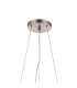 Marshall 90cm Twisted Pendant 12 x G9 Satin Nickel Smoke Plated Glass-5