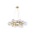 Marshall 70cm Circular Pendant 16 x G9 Satin Gold Iridescent Plated Glass-1