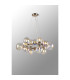 Marshall 70cm Circular Pendant 16 x G9 Satin Nickel Iridescent Plated Glass-3