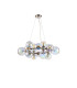 Marshall 70cm Circular Pendant 16 x G9 Satin Nickel Iridescent Plated Glass-4