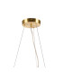 Marshall 70cm Circular Pendant 16 x G9 Satin Gold Iridescent Plated Glass-5