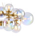 Marshall 70cm Circular Pendant 16 x G9 Satin Gold Iridescent Plated Glass-8