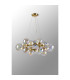 Marshall 70cm Circular Pendant 16 x G9 Satin Gold Iridescent Plated Glass-9