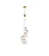 Marshall 27cm Pendant 5 x G9 Satin Gold Iridescent Plated Glass-1