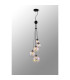 Marshall 27cm Pendant 5 x G9 Satin Black Iridescent Plated Glass-3