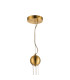 Marshall 27cm Pendant 5 x G9 Satin Gold Iridescent Plated Glass-5