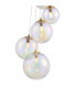 Marshall 27cm Pendant 5 x G9 Satin Gold Iridescent Plated Glass-7