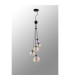 Marshall 27cm Pendant 5 x G9 Satin Black Iridescent Plated Glass-8