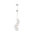 Marshall 27cm Pendant 5 x G9 Satin Nickel Iridescent Plated Glass-1