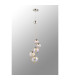 Marshall 27cm Pendant 5 x G9 Satin Nickel Iridescent Plated Glass-3