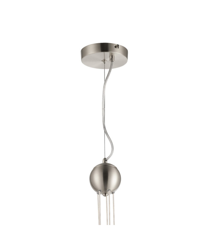 Marshall 27cm Pendant 5 x G9 Satin Nickel Iridescent Plated Glass-5