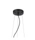 Marshall 70cm Twisted Pendant 9 x G9 Satin Black Amber Plated Glass-5
