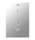Marshall 27cm Pendant 5 x G9 Satin Nickel Iridescent Plated Glass-9